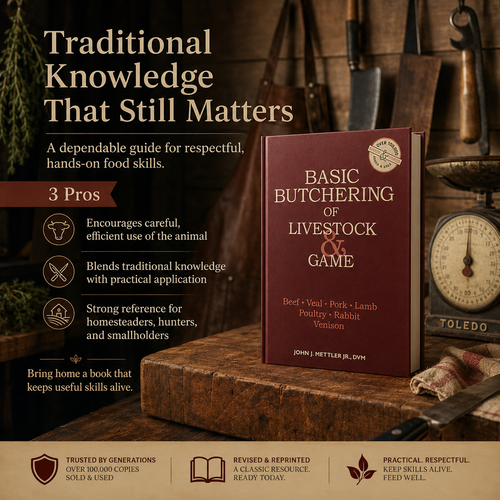Basic Butchering of Livestock & Game: Beef, Veal, Pork, Lamb, Poultry, Rabbit, Venison